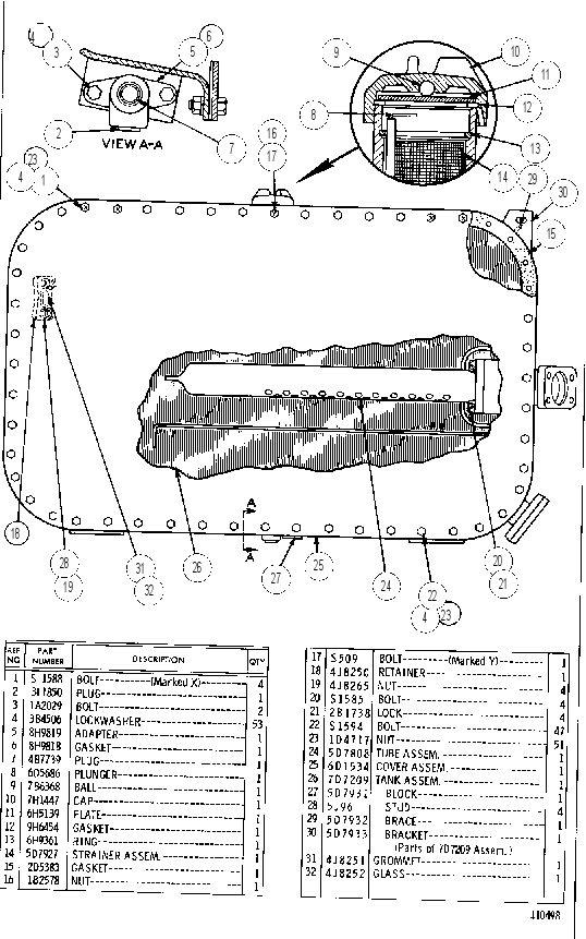 HYDRAULIC STEERING TANK GROUP 7D7290 CAT
