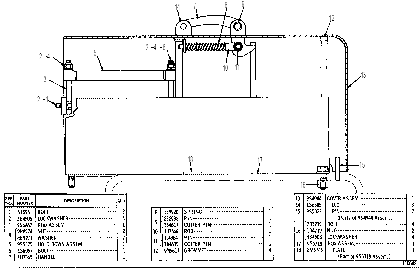 BATTERY BOX 9S5326 CAT