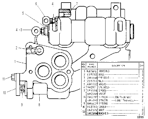 SELECTOR VALVE GROUP 1P4108 CAT