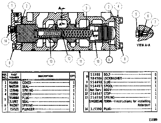 RETARDER CONTROL GROUP 9S6889 CAT