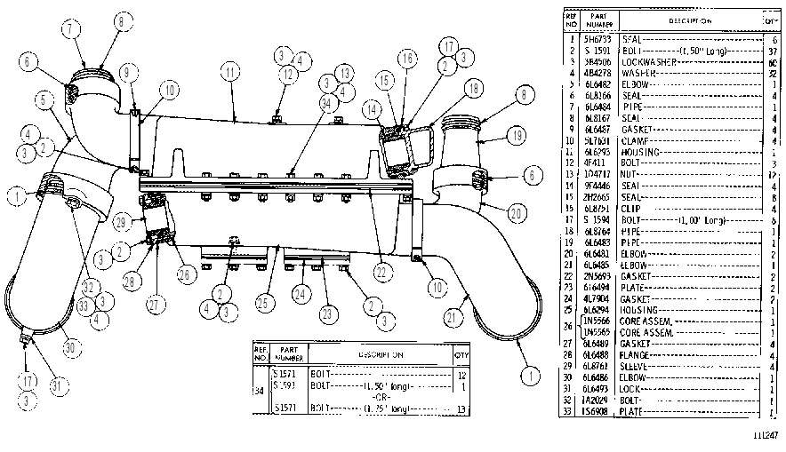 AFTERCOOLER GP-SEA WATER 6L6394 CAT