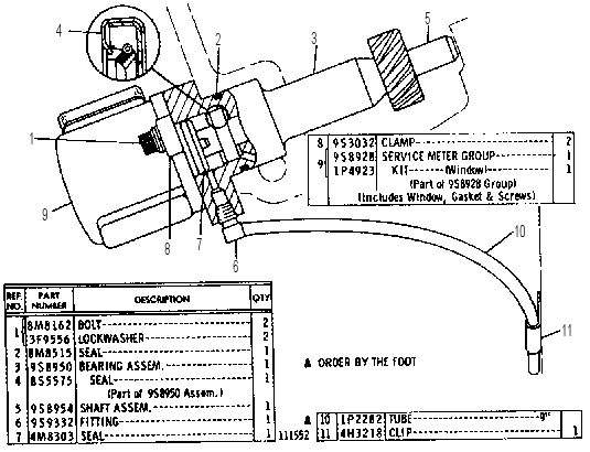 SERVICE METER 9S8955 CAT