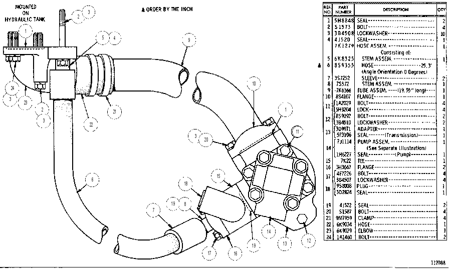PUMP & LINES GP 7K1291 CAT