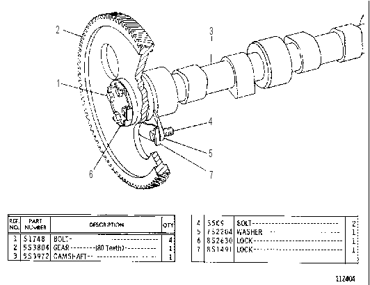 CAMSHAFT 5S6438 CAT