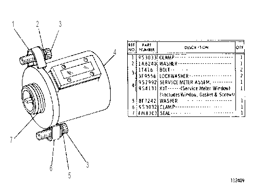 SERVICE METER 9S7993 CAT