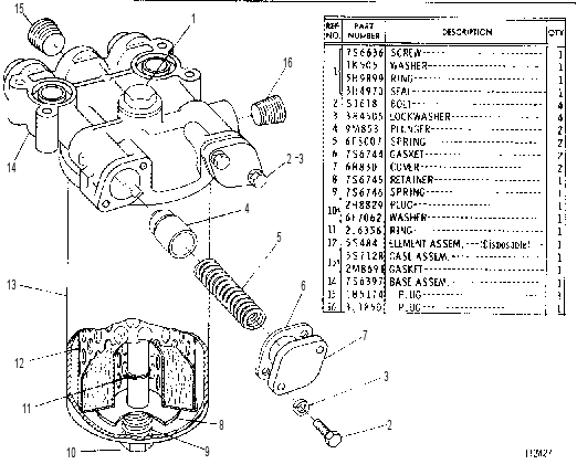 OIL FILTER ASSEMBLY 7S6638 CAT