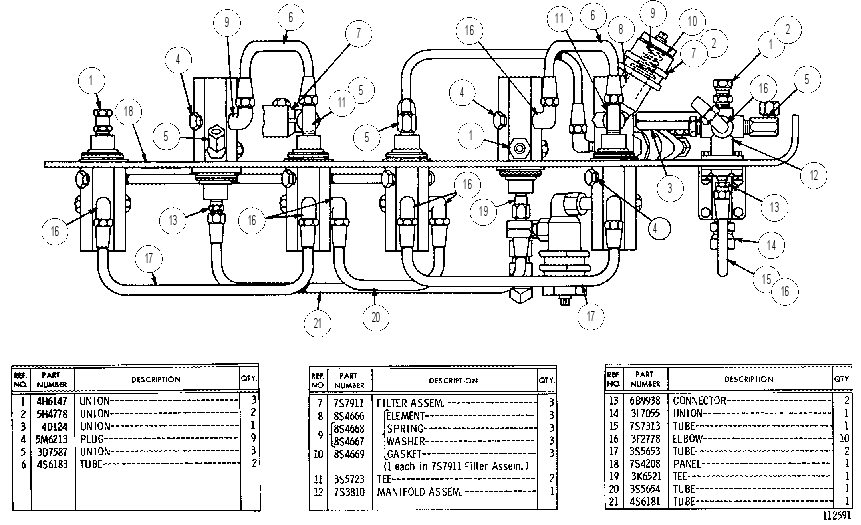 AIR CONTROL PANEL GROUP 7S7315 CAT