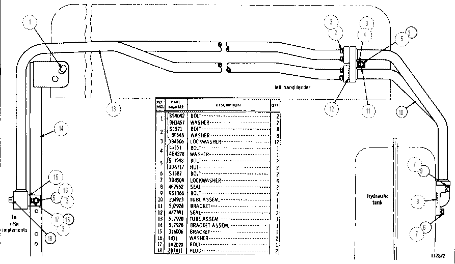 REAR LINES GROUP 5J7927 CAT