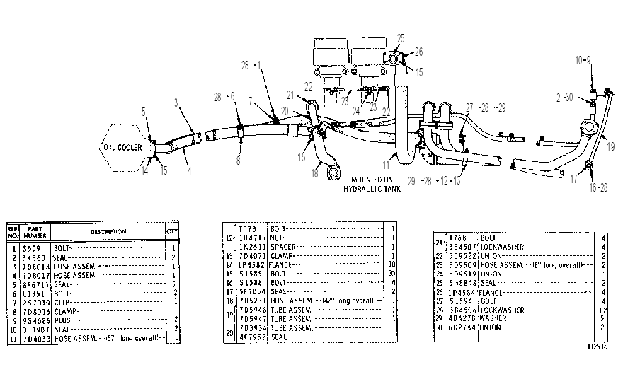 BRAKE LINES GROUP 7D4840 CAT