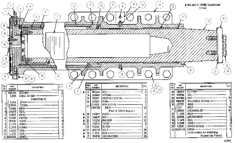 SUSPENSION GP 7J3480 CAT