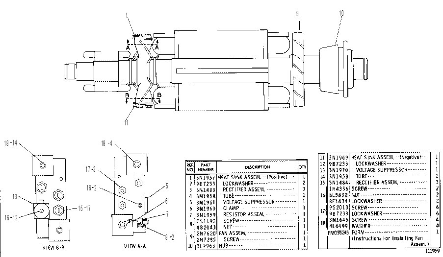 ROTOR ASSEMBLY 3N1956 CAT