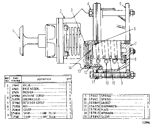 DIFFERENTIAL PRESSURE REGULATOR ASSEMBLY 1P3162 CAT