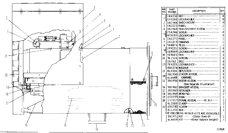 GENERATOR ASSEMBLY 5N0024 CAT