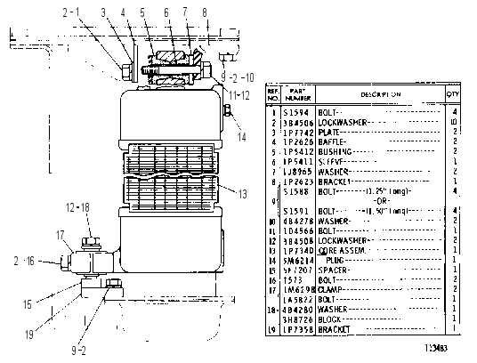 TORQUE CONVERTER OIL COOLER GROUP 1P2663 CAT