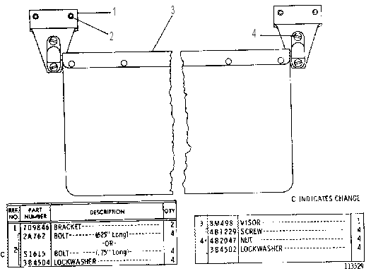 CAB VISOR GROUP 8D0246 CAT