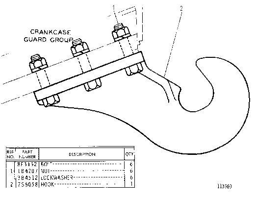 FRONT PULL HOOK GROUP 7B4664 CAT