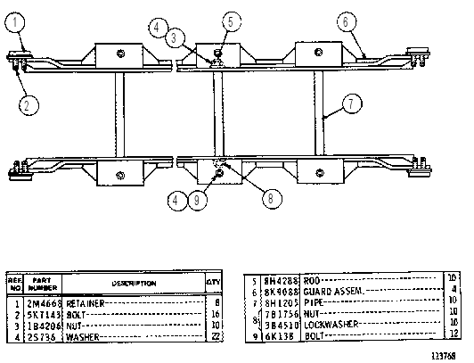 TRACK ROLLER GUARD GROUP 9K0572 CAT