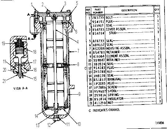 OIL FILTER GROUP 8S4786 CAT