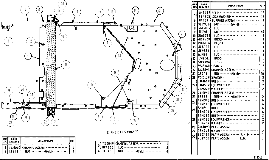 PLATFORM SUPPORT 8S1052 CAT