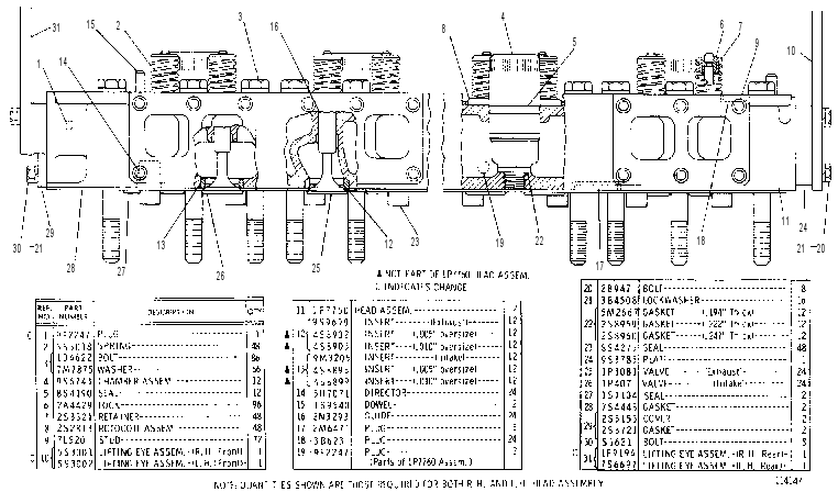 CYLINDER HEAD & VALVE GP 5S3119 CAT