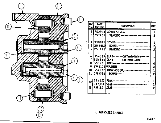 STEERING PUMP GROUP 3S4386 CAT