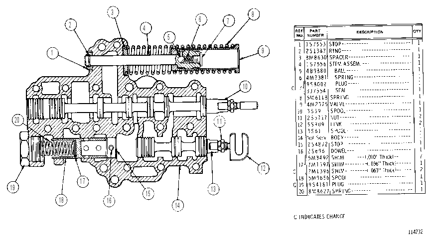 SELECTOR VALVE GROUP 3S4298 CAT