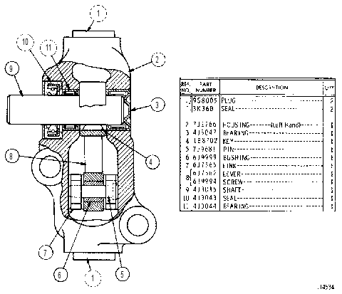 HOUSING GP-LEVER 7J0001 CAT