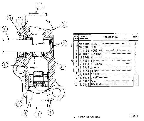HOUSING GP-LEVER 7J0002 CAT