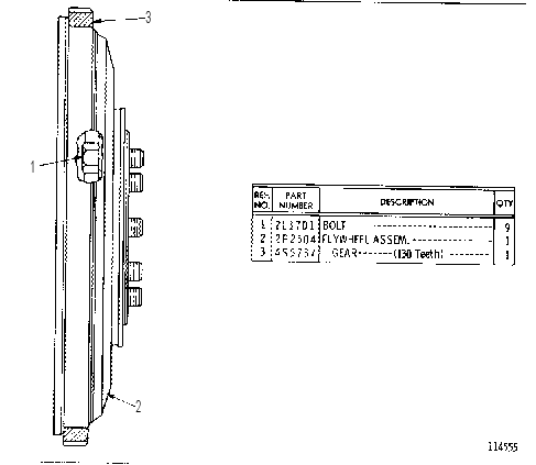 Маховик 2P2505 CAT