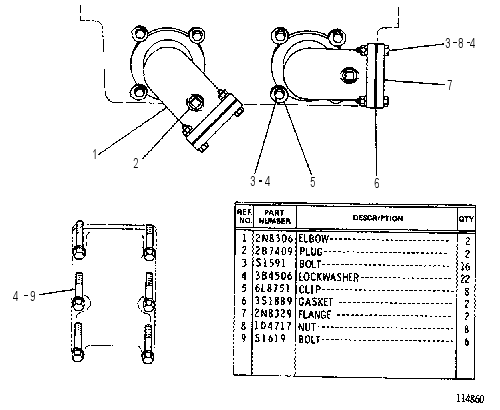 CONNECTION GP-AFTERCOOLER 3N4196 CAT