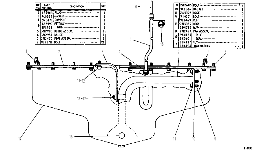 OIL PAN 3N2982 CAT
