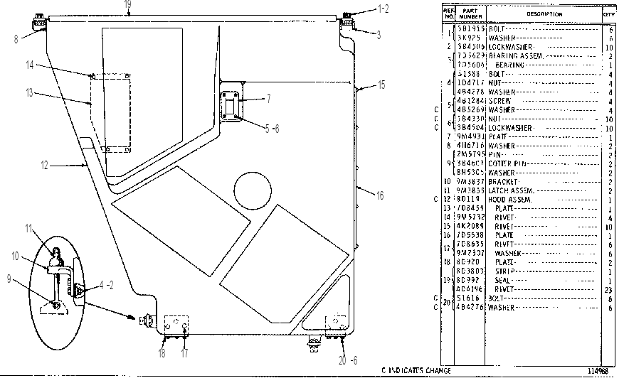 HOOD 7D3490 CAT