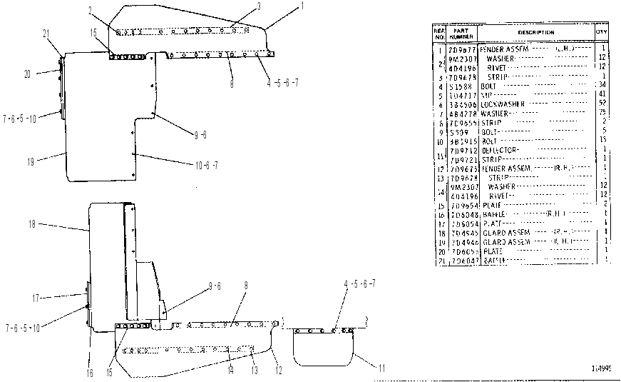 FENDERS 8D0340 CAT