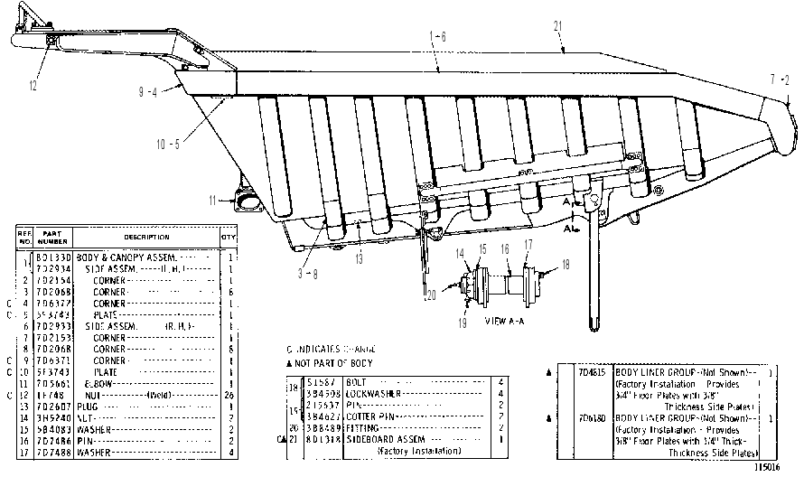 BODY 7D3670 CAT