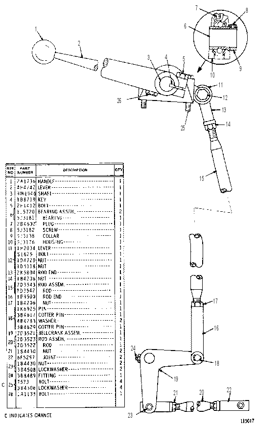 HOIST CONTROL 7D3570 CAT