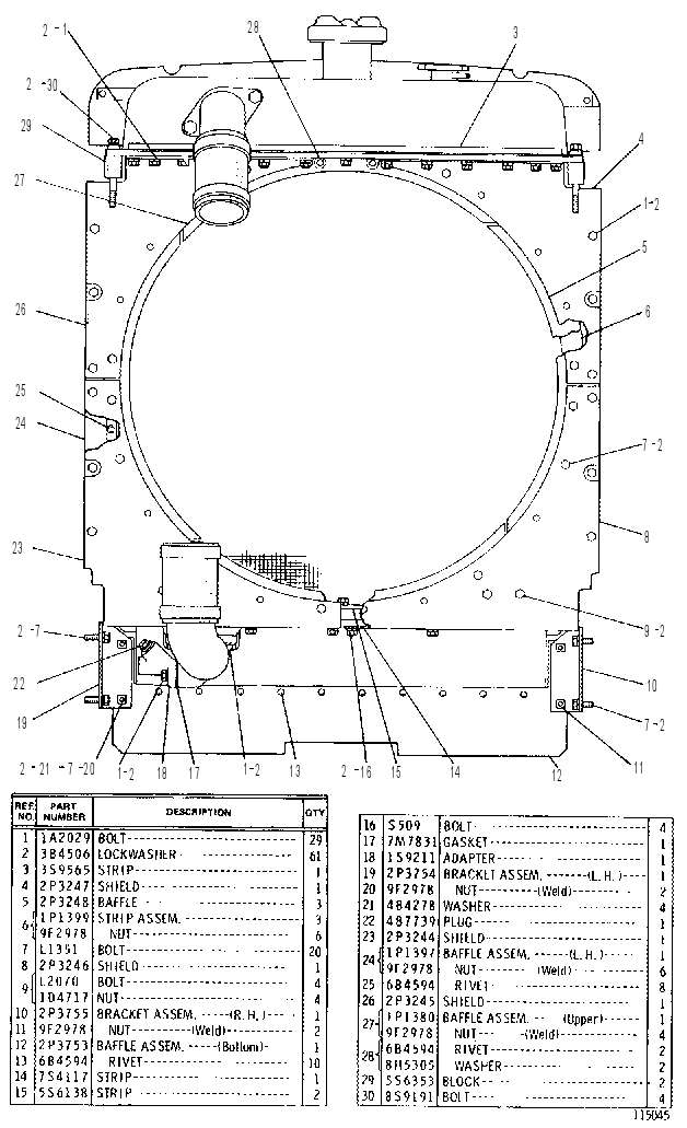 Радиатор 2P5060 CAT