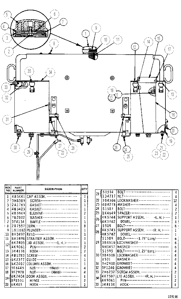 FUEL SYSTEM AND BATTERY BOX 9K1316 CAT