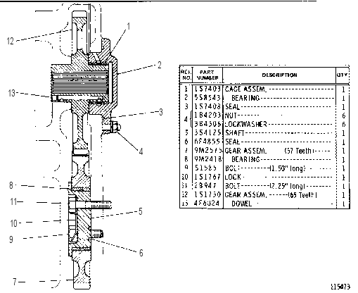 HYDRAULIC PUMP DRIVE 1S0330 CAT