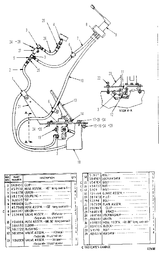AIR AND BRAKE CONTROL 7D4850 CAT