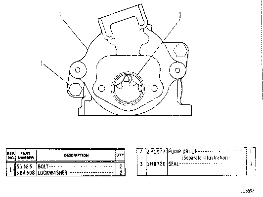 TRANSMISSION PUMP GROUP 7D4410 CAT