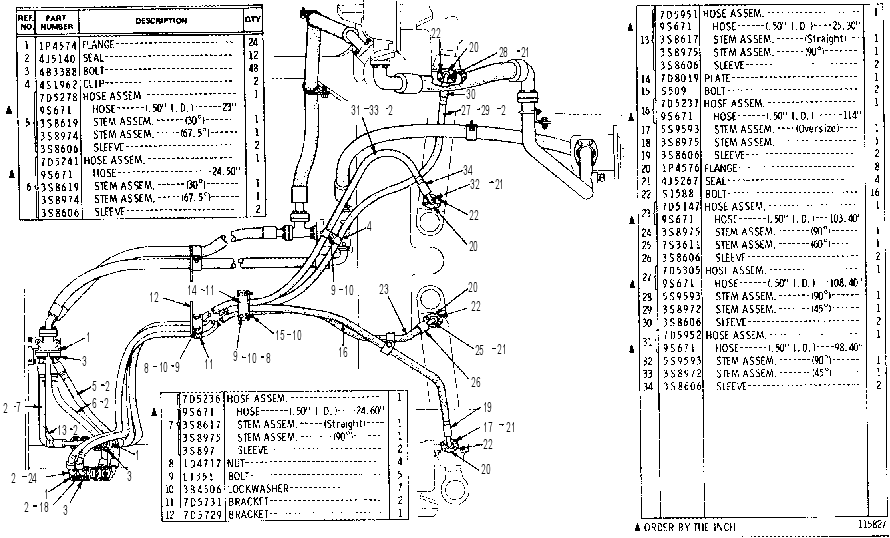 STEERING LINES 7D4820 CAT