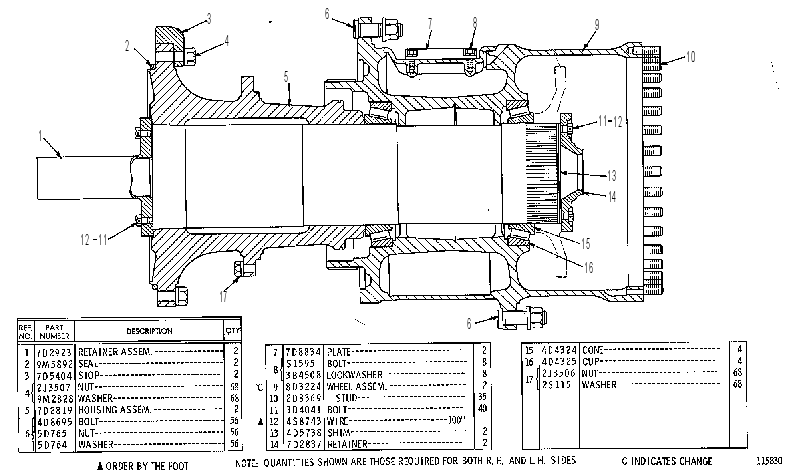 WHEEL GP-REAR 7D2810 CAT