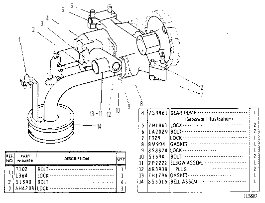 OIL PUMP 8S5022 CAT