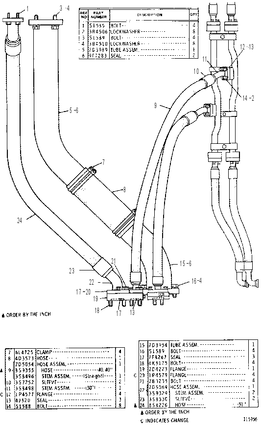 HOIST LINES 7D4830 CAT