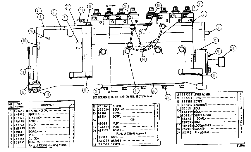 FUEL PUMP HOUSING GROUP 8S0206 CAT