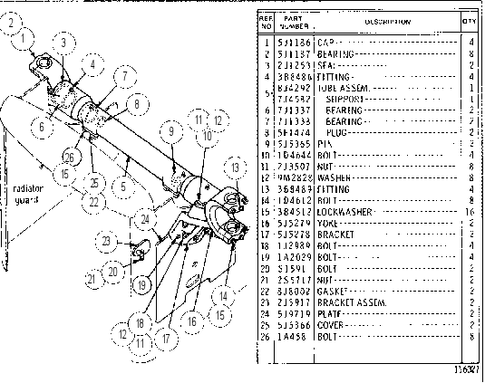 CYLINDER MOUNTING GROUP 8J4291 CAT