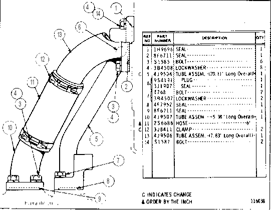 PUMP LINES GROUP 5J6664 CAT