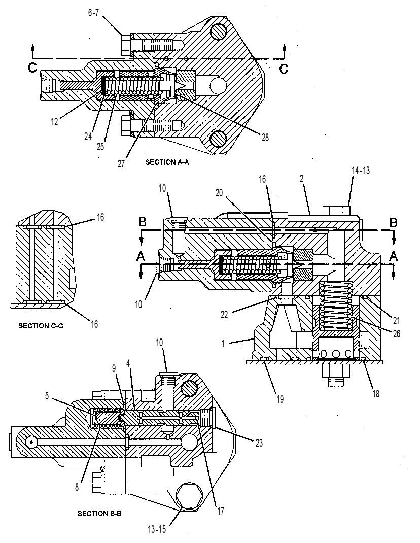 Клапан предохранительный 6J0060 CAT