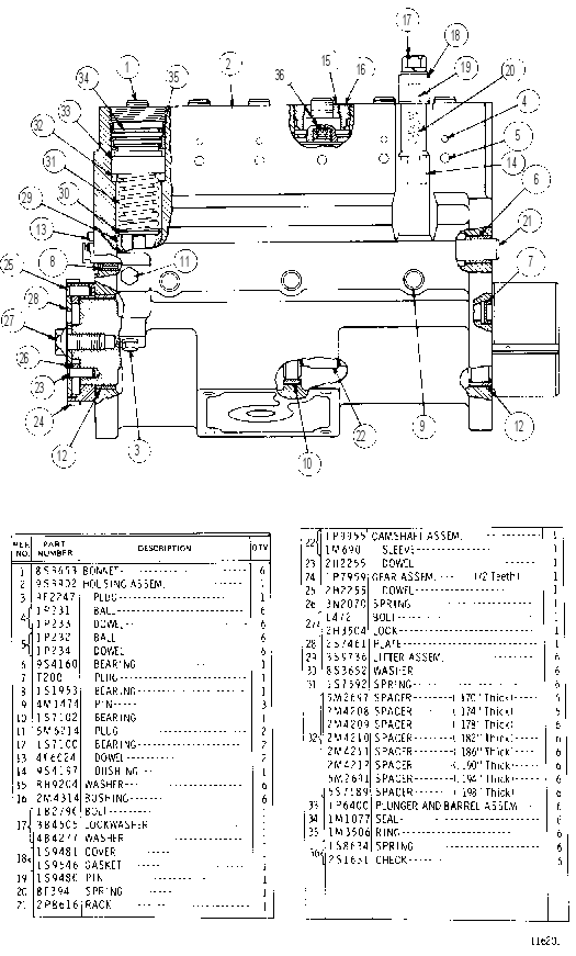 FUEL PUMP HOUSING GROUP 1P9988 CAT