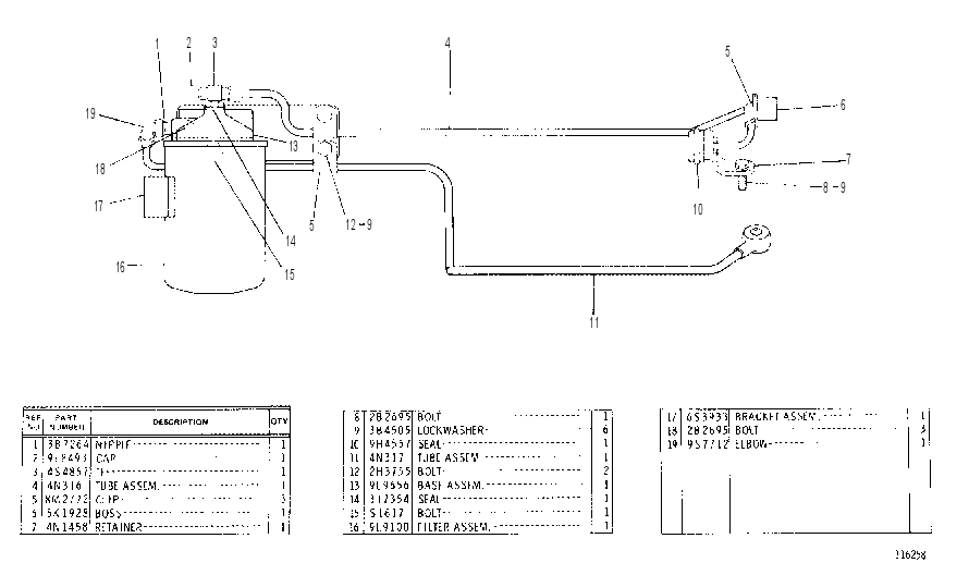 FUEL FILTER GROUP 4N0182 CAT